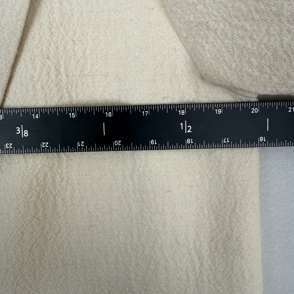 Zara Minimalist Wool Blend Coat ZW Collection 2 Button Ecru Cream Women's S NWT - Picture 15 of 16